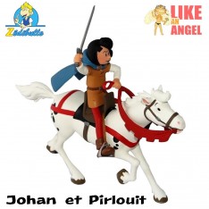 Johan et son cheval + Pirlouit et Biquette