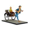 Tintin et Milou dans le pousse-pousse