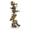 Colonne de Schtroumpfs musiciens en BRONZE