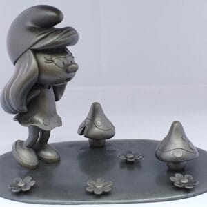 SCHTROUMPFETTE BLONDE "LA RENCONTRE" + SOCLE DECOR