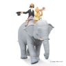 Tintin, Milou et Philémon sur l’éléphant FARIBOLES « Sur la piste de kih-oskh » – Les cigares du Pharaon