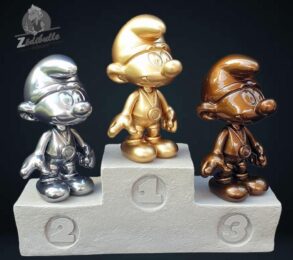 LES SCHTROUMPFS ATHLÈTES (version monochrome)