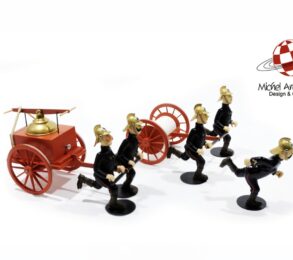 Tintin : Pompiers et pompe à bras