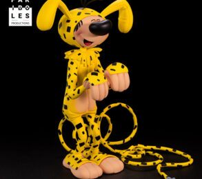 Gaston déguisé en Marsupilami
