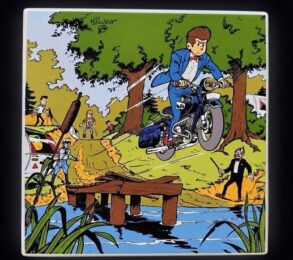 Gil Jourdan enamel plaque