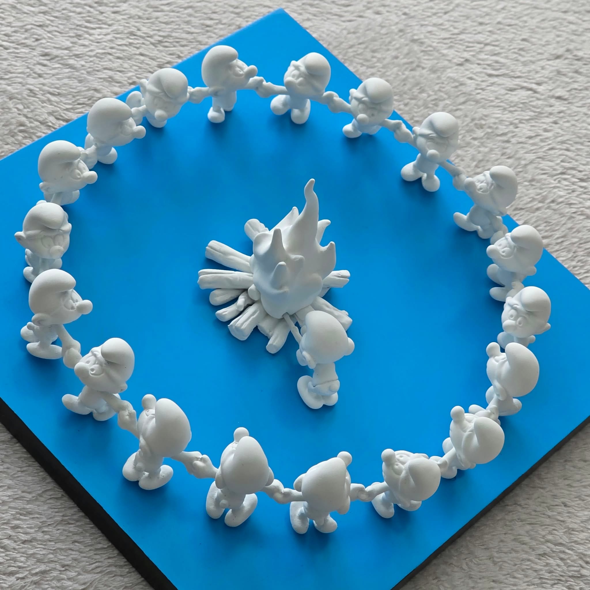 La Ronde des Schtroumpfs "blanc velours" – Image 3