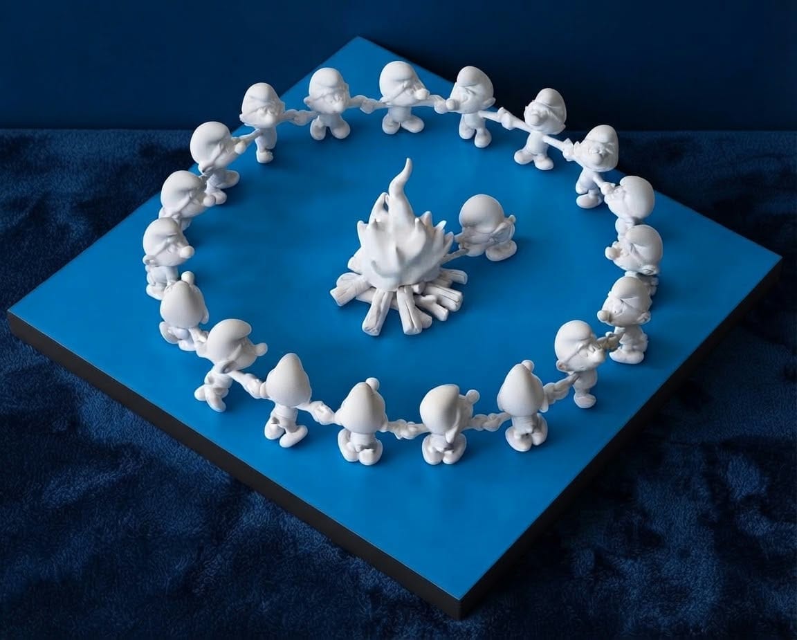 La Ronde des Schtroumpfs "blanc velours" – Image 8