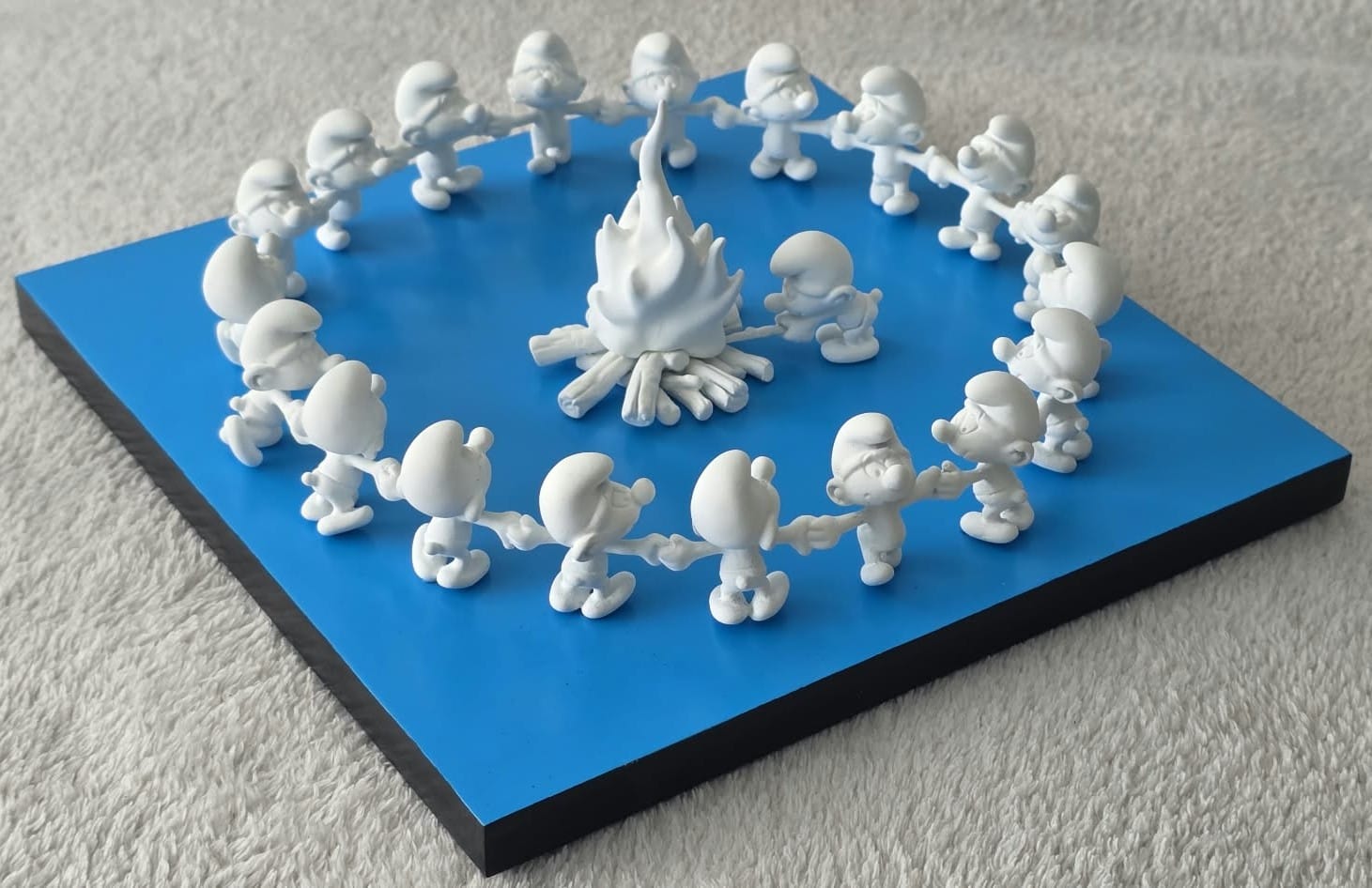 La Ronde des Schtroumpfs "blanc velours" – Image 2